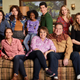 Ames McNamara, Sara Gilbert, Laurie Metcalf, Emma Kenney, Jayden Rey, Roseanne Barr, Michael Fishman, John Goodman, Lecy Goranson, and Sarah Chalke star in Roseanne